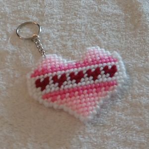 Valentine heart keychain